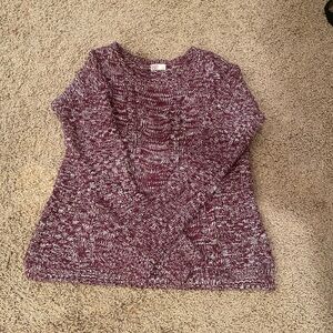 SO Women's Maroon Knit Sweater